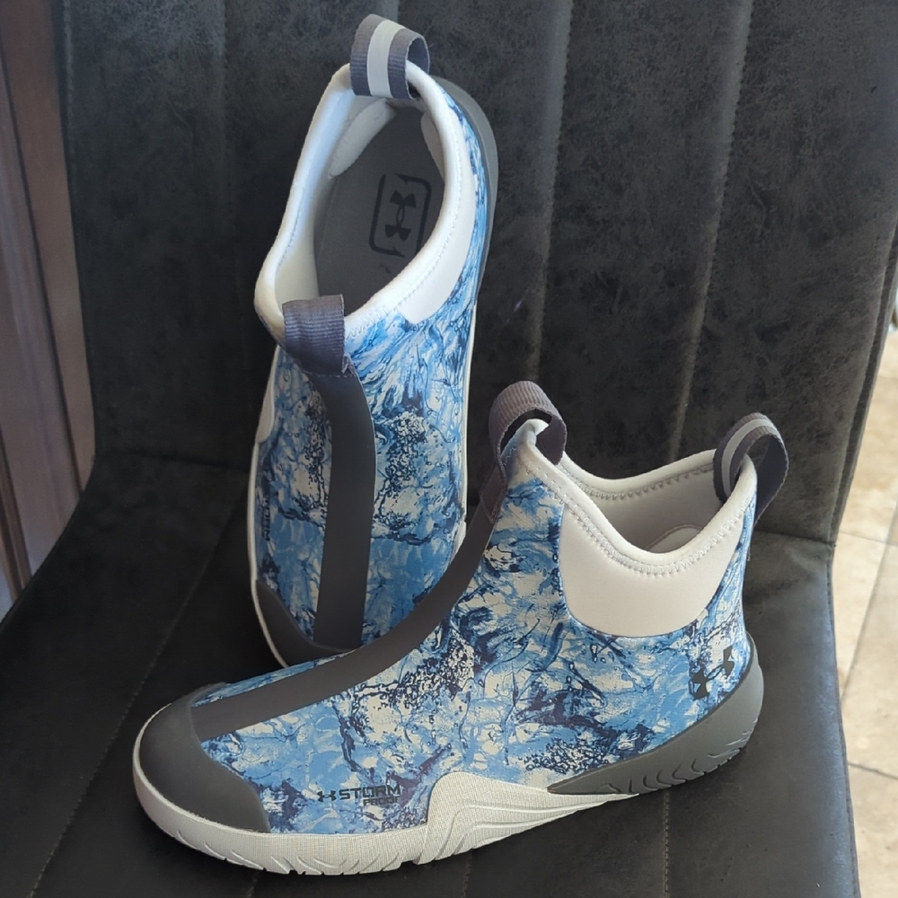 Under Armour Blue Marble Slip-On Athletic Shoes